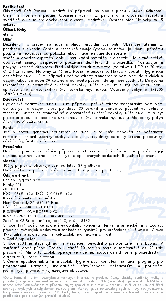 Skinman Soft Protect dezinfekce na ruce 5L