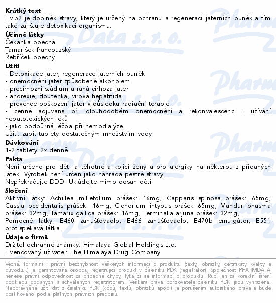 Himalaya Liv.52 tbl.100