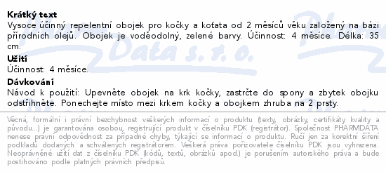 beaphar Bio Band VETOShield Cat 35cm