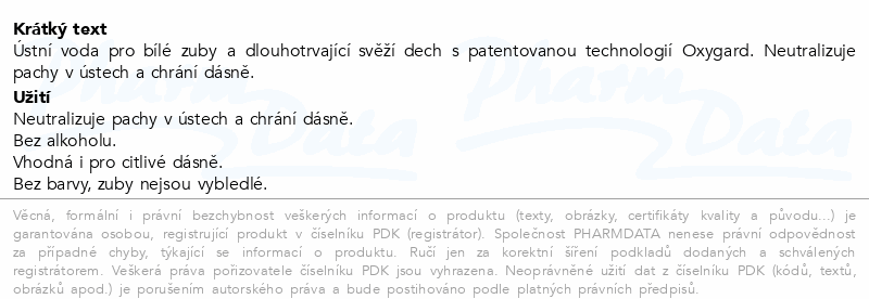 Swissdent Whitening ústní voda 250ml