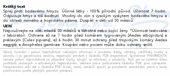 PURESSENTIEL Sprej proti bodavému hmyzu 75ml