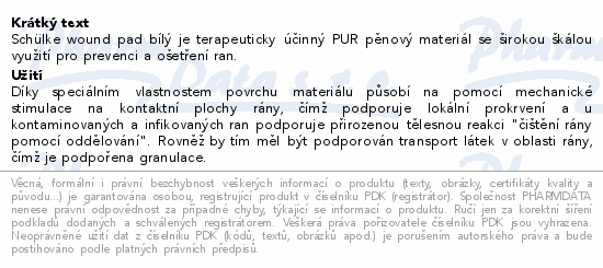 Wound pad bílý/červený/modrý 4x3ks schülke