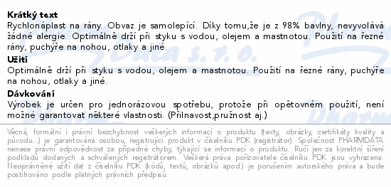 Rychlonáplast elastická 25mmx450cm růžová