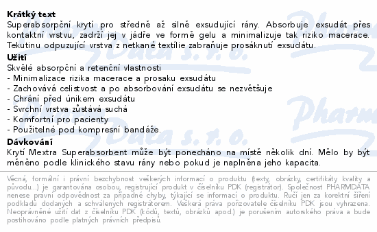 Mextra Superabsorbent absor.krytí 17.5x22.5cm 10ks