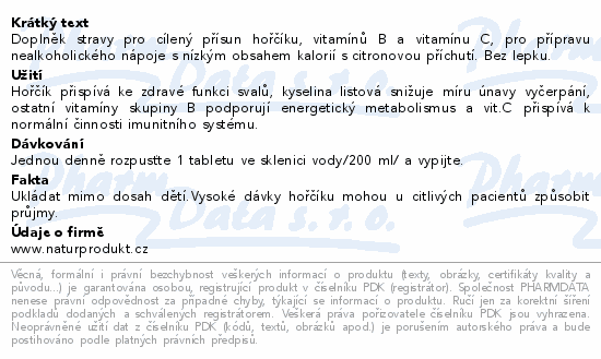 Additiva Horčík 375mg+B-komplex+vit.C šum.tbl.2x10