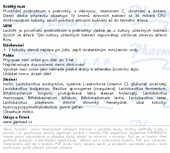 Lactofit tob.40+20 Galmed