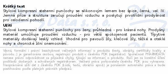 JOBST UltraSheer I.KT punč.st.bez šp.+lem v.IV čer