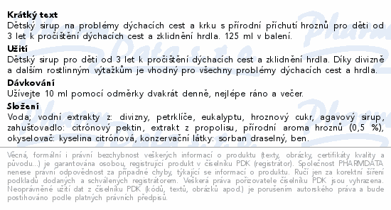 Petit Chéne Respiratory Comfort 125ml