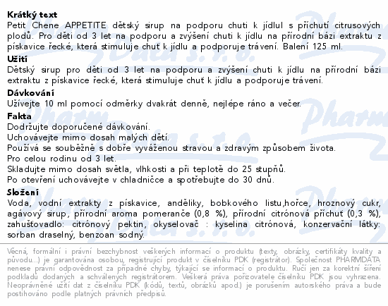 Petit Chéne Appetite 125ml