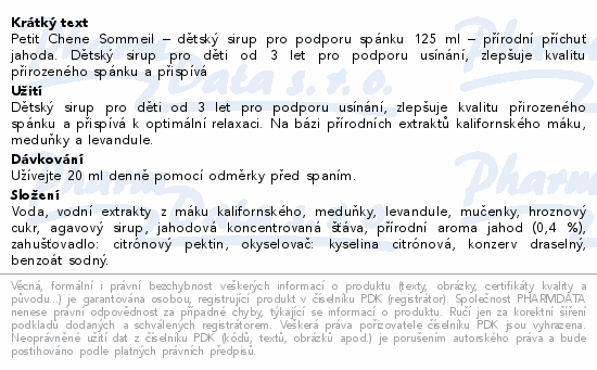 Petit Chéne Sleep 125ml