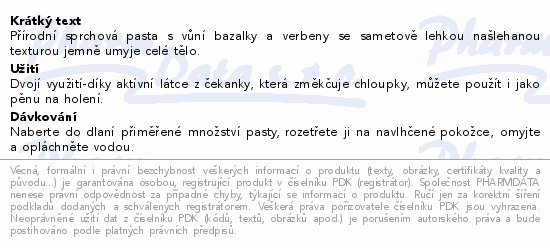 LEROS Sprchová pasta bazalka&verbena 130ml