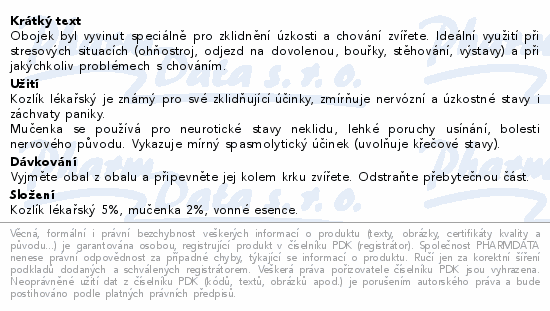 Max Calm zklidň.obojek proti stresu pro kočky 42cm