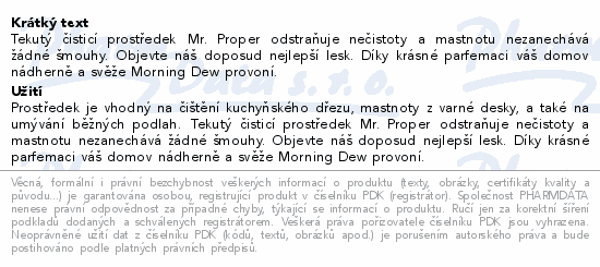 Mr.Proper Morning Dew 1.5l