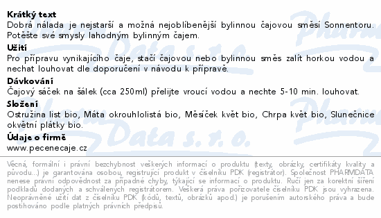 SONNENTOR Dobrá nálada bylinný čaj BIO 18x1.5g