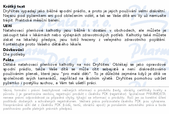 DryNites natah.kalh.chl.JUM 8-13let/30-48kg/4x13ks