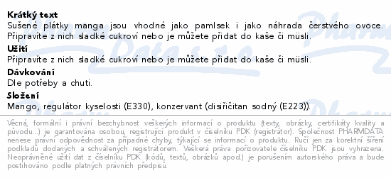 Allnature Mango sušené Exclusive 500g