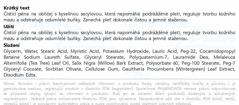 COSRX čisticí pěna s kyselinou salicylovou 150ml
