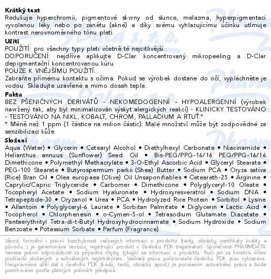 RILASTIL D-CLAR denní depigmentační krém 40ml