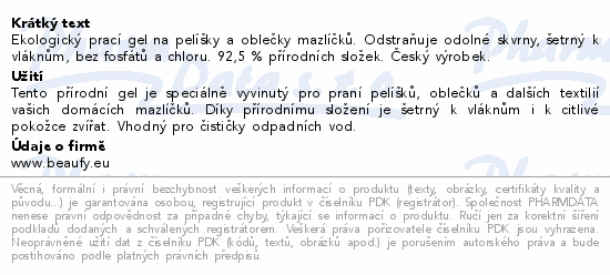 CLEANEE Pet Care eko prací gel 1.5L