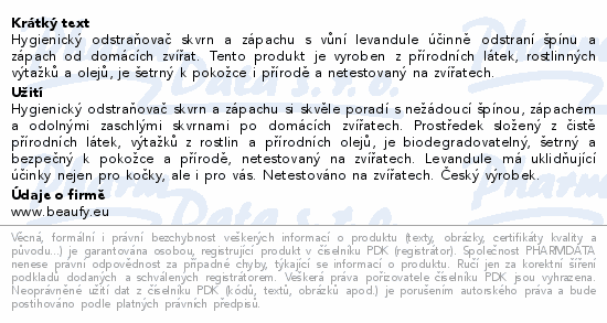CLEANEE Pet Care na skvrny a zápach levan.500ml