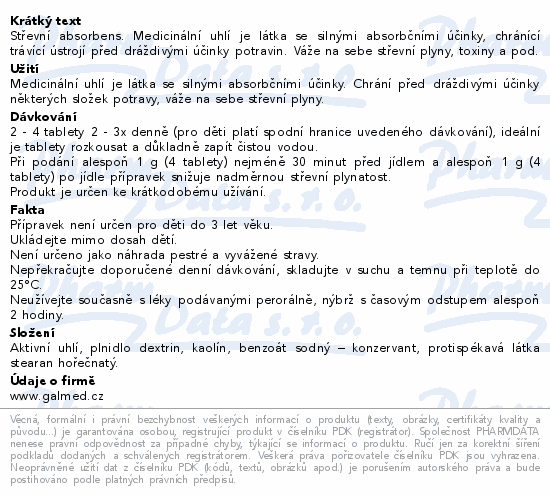 Carbo Opti 300mg tbl.20 Galmed