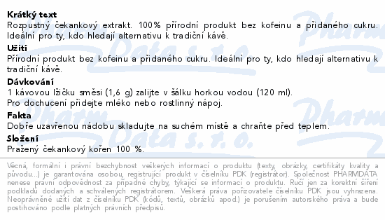 Melta ČEKAFE čekanka 160g