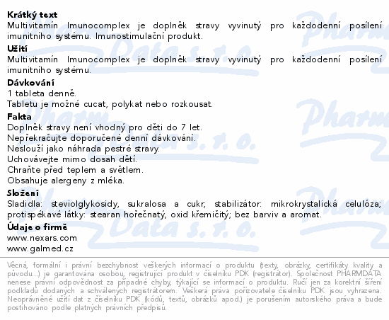 IMUNOCOMPLEX 2020+ tbl.90