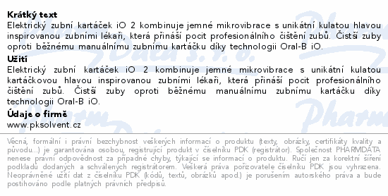 Oral-B iO Series 2 Night Black elektrický kartáček