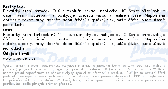 Oral-B iO Series 10 Cosmic Black elektr.kartáček