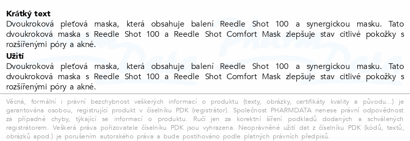 VT Reedle Shot 100 zpevňující maska 1.5g+25g