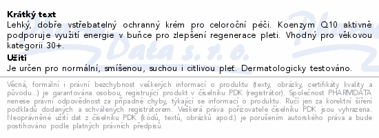 RYOR Koenzym Q10 Denní krém 50ml