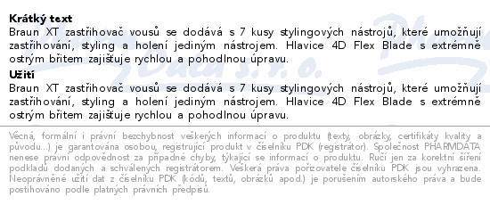 Braun Series XT5 zastřihovač vousů