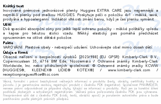 HUGGIES extra care 5 11-25kg 66ks box