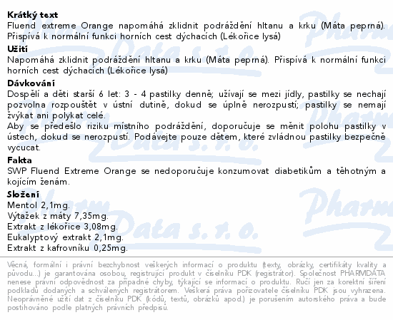 SWP Fluend extreme orange pas.16