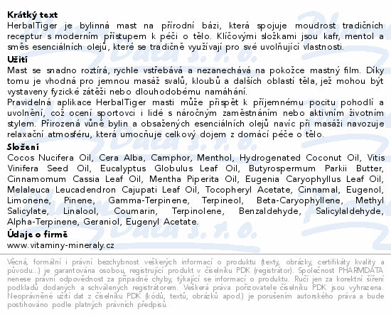 VitaHarmony HerbalTiger 25ml