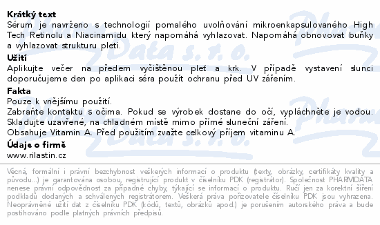 RILASTIL Multirepair Retinol Tech pleť.sérum 30ml