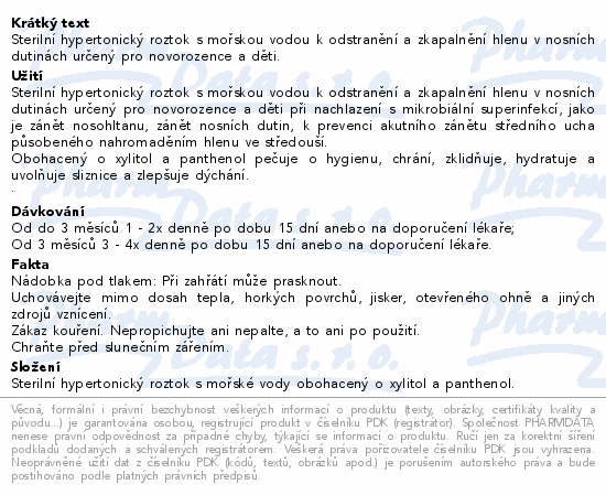 Tonimer Lab Panthexyl Baby Sprej 800 mOsm/kg 100ml