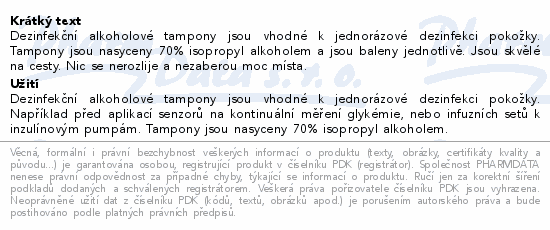 Verifine alkoholové tampóny nester.60x30mm 100ks