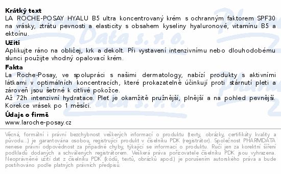LA ROCHE-POSAY HYALU B5 krém SPF30 50ml