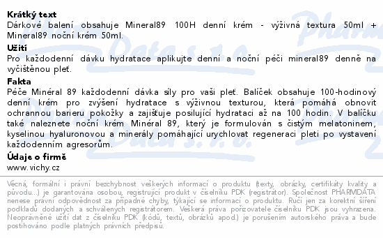 VICHY MINÉRAL 89 Vánoce 2025