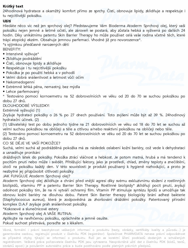 BIODERMA Atoderm sprchový gel 100ml