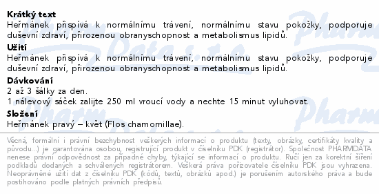 Herbofit Heřmánek pravý 20x1.5g