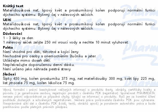 Herbofit Průduškový čaj 20x1.5g