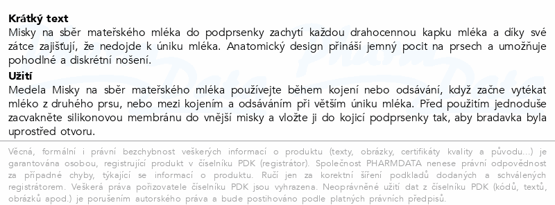 Medela misky na sběr mateřského mléka 2ks