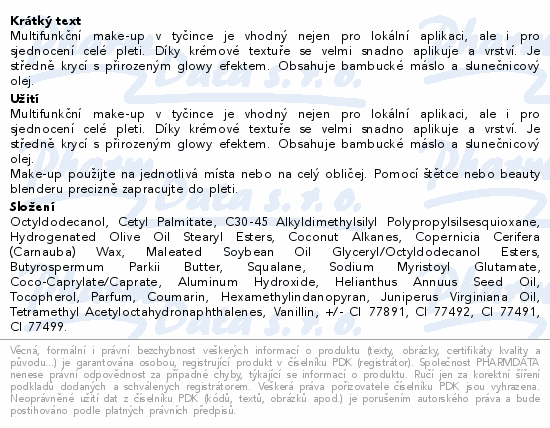 Dermacol Skin Tint Stick Ivory 01 15g