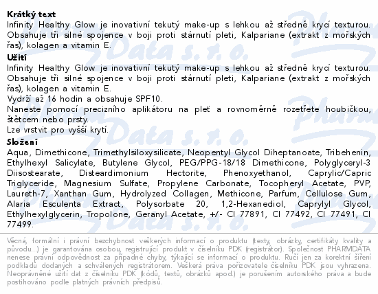 Dermacol Infinity Healthy Glow Found.Sand 03 20g