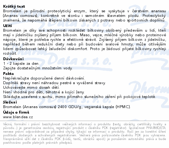 Blendea Bromelain cps.60