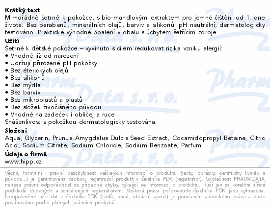 HiPP BabySANFT vlhčené ubrousky čisticí 5x48ks