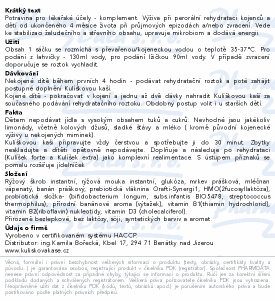 Kulíškova kaše 10x9g