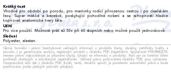 MomCare poporodní kalhotky více použití 2XL 4ks